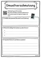 Vorschau - Unterrichtsreihen - Umweltverschmutzung Lückentext mit Wortspeicher Hörverstehen und Suchsel - Seite 3