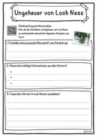 Vorschau - Unterrichtsreihen - Ungeheuer von Loch Ness Lückentext mit Wortspeicher Hörverstehen und Suchsel - Seite 3
