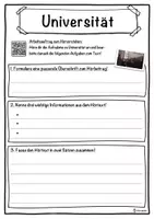 Vorschau - Unterrichtsreihen - Universität Lückentext mit Wortspeicher Hörverstehen und Suchsel - Seite 3