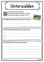Vorschau - Unterrichtsreihen - Unterwalden Lückentext mit Wortspeicher Hörverstehen und Suchsel - Seite 3