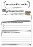 Vorschau - Unterrichtsreihen - Ureinwohner Nordamerikas Lückentext mit Wortspeicher Hörverstehen und Suchsel - Seite 3