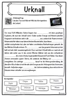 Vorschau - Unterrichtsreihen - Urknall Lückentext mit Wortspeicher Hörverstehen und Suchsel - Seite 1