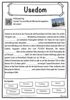 Vorschau - Unterrichtsreihen - Usedom Lückentext mit Wortspeicher Hörverstehen und Suchsel - Seite 1