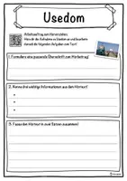 Vorschau - Unterrichtsreihen - Usedom Lückentext mit Wortspeicher Hörverstehen und Suchsel - Seite 3