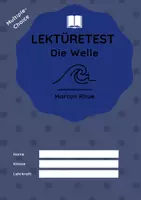 Vorschau - Arbeitsblätter - Lektüretest zu "Die Welle" von Morton Rhue - Deckblatt