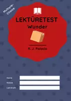 Vorschau - Arbeitsblätter - Lektüretest zu "Wunder" von R. J. Palacio - Deckblatt