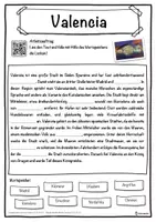 Vorschau - Unterrichtsreihen - Valencia Lückentext mit Wortspeicher Hörverstehen und Suchsel - Seite 1