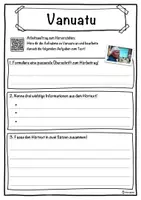 Vorschau - Unterrichtsreihen - Vanuatu Lückentext mit Wortspeicher Hörverstehen und Suchsel - Seite 3
