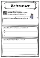 Vorschau - Unterrichtsreihen - Vaterunser Lückentext mit Wortspeicher Hörverstehen und Suchsel - Seite 3