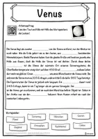 Vorschau - Unterrichtsreihen - Venus Lückentext mit Wortspeicher Hörverstehen und Suchsel - Seite 1