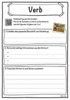 Vorschau - Unterrichtsreihen - Verb Lückentext mit Wortspeicher Hörverstehen und Suchsel - Seite 3