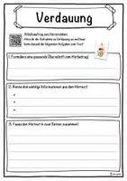 Vorschau - Unterrichtsreihen - Verdauung Lückentext mit Wortspeicher Hörverstehen und Suchsel - Seite 3