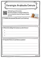 Vorschau - Unterrichtsreihen - Vereinigte Arabische Emirate Lückentext mit Wortspeicher Hörverstehen und Suchsel - Seite 3