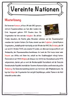 Vorschau - Unterrichtsreihen - Vereinte Nationen Lückentext mit Wortspeicher Hörverstehen und Suchsel - Seite 2