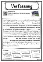 Vorschau - Unterrichtsreihen - Verfassung Lückentext mit Wortspeicher Hörverstehen und Suchsel - Seite 1