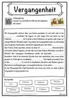 Vorschau - Unterrichtsreihen - Vergangenheit Lückentext mit Wortspeicher Hörverstehen und Suchsel - Seite 1