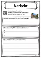 Vorschau - Unterrichtsreihen - Verkehr Lückentext mit Wortspeicher Hörverstehen und Suchsel - Seite 3