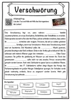 Vorschau - Unterrichtsreihen - Verschwörung Lückentext mit Wortspeicher Hörverstehen und Suchsel - Seite 1