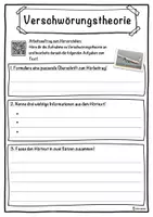 Vorschau - Unterrichtsreihen - Verschwörungstheorie Lückentext mit Wortspeicher Hörverstehen und Suchsel - Seite 3