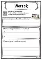 Vorschau - Unterrichtsreihen - Viereck Lückentext mit Wortspeicher Hörverstehen und Suchsel - Seite 3