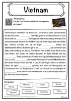 Vorschau - Unterrichtsreihen - Vietnam Lückentext mit Wortspeicher Hörverstehen und Suchsel - Seite 1
