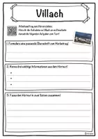 Vorschau - Unterrichtsreihen - Villach Lückentext mit Wortspeicher Hörverstehen und Suchsel - Seite 3