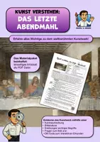 Vorschau - Arbeitsblätter - Kunst verstehen: Das letzte Abendmahl einfach erklärt - Deckblatt