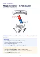 Vorschau - Arbeitsblätter - Magnetismus Grundlagen – Physik Arbeitsheft - Seite 1