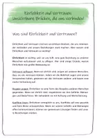 Vorschau - Arbeitsblätter - Ehrlichkeit & Vertrauen – Unsichtbare Brücken im Ethikunterricht bauen - Seite 1