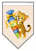 Vorschau - Mal- und Bastelvorlagen - Leopardenklasse - Girlande (Klassentier) - Seite 3