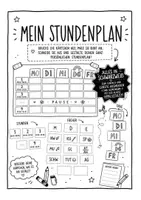 Vorschau - Mal- und Bastelvorlagen - Stundenplan / Classroommanagement - Deckblatt