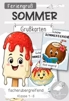 Vorschau - Bildkarten - SOMMERFERIEN: Feriengruß | Grußkarten - Deckblatt