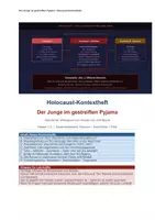 Vorschau - Arbeitsblätter - Der Junge im gestreiften Pyjama: Holocaust-Kontextheft | NS-Regime, Auschwitz & Erinnerungskultur | fächerverbindend Deutsch + Geschichte + Ethik Kl. 7–9 | sofort einsetzbar - Deckblatt