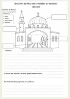 Vorschau - Arbeitsblätter - Materialpaket Islam Fasten und Moschee, Gebet fünf Säulen, Zuckerfest - Deckblatt