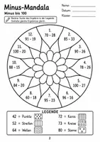 Vorschau - Mal- und Bastelvorlagen - Rechenmandalas Klasse 3 - Seite 2