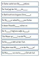 Vorschau - Spiele - Doppelkonsonanten - ck tz - Klasse 3-5 - Spiel - Sätze ergänzen - Seite 3