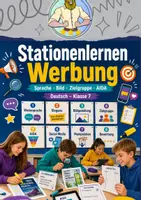 Vorschau - Arbeitsblätter - Werbung AIDA-Prinzip Stationenlernen - Deckblatt