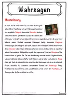 Vorschau - Unterrichtsreihen - Wahrsagen Lückentext mit Wortspeicher Hörverstehen und Suchsel - Seite 2