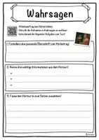 Vorschau - Unterrichtsreihen - Wahrsagen Lückentext mit Wortspeicher Hörverstehen und Suchsel - Seite 3
