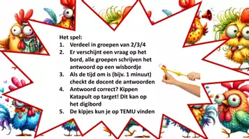 Voorbeeld - Kippen Katapult- formatieve en activerende werkvorm - Pagina 1