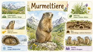 Vorschau - Arbeitsblätter - Lernplakat + Arbeitsblatt "Murmeltiere" + Onlineübung & MP3 + Infografik - Seite 2