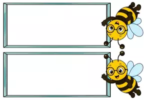 Vorschau - Arbeitsblätter - Namensschilder Bienenklasse – 8 Varianten | Klassentier Biene | farbig & schwarz-weiß | Einschulung, Schulstart & Klassenzimmer Grundschule 🐝 - Seite 1