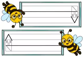Vorschau - Arbeitsblätter - Namensschilder Bienenklasse – 8 Varianten | Klassentier Biene | farbig & schwarz-weiß | Einschulung, Schulstart & Klassenzimmer Grundschule 🐝 - Seite 3