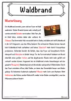 Vorschau - Unterrichtsreihen - Waldbrand Lückentext mit Wortspeicher Hörverstehen und Suchsel - Seite 2