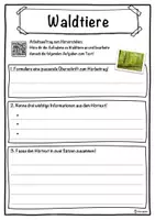 Vorschau - Unterrichtsreihen - Waldtiere Lückentext mit Wortspeicher Hörverstehen und Suchsel - Seite 3