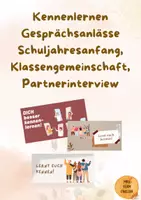 Vorschau - Spiele - Kennenlernen, Schulanfang, warm-up, Klassengemeinschaft, Gesprächsanlässe, Klassenlehrerschaft - Deckblatt