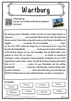 Vorschau - Unterrichtsreihen - Wartburg Lückentext mit Wortspeicher Hörverstehen und Suchsel - Seite 1