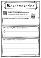 Vorschau - Unterrichtsreihen - Waschmaschine Lückentext mit Wortspeicher Hörverstehen und Suchsel - Seite 3
