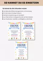 Vorschau - Arbeitsblätter - Willkommensgeschenk Einschulung | 3 Urkunden als Geschenk zum Schulanfang | Begrüßungsgeschenk 1. Klasse Grundschule - Seite 3