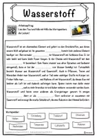 Vorschau - Unterrichtsreihen - Wasserstoff Lückentext mit Wortspeicher Hörverstehen und Suchsel - Seite 1